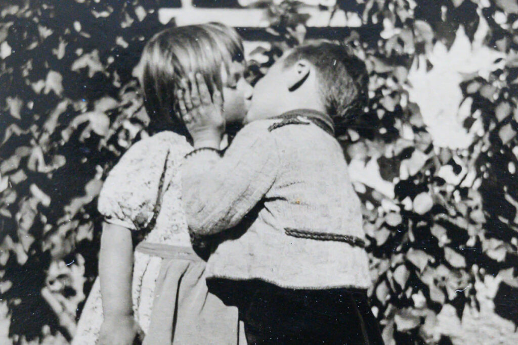 Alte schwarz-weiss Fotografie digitalisiert