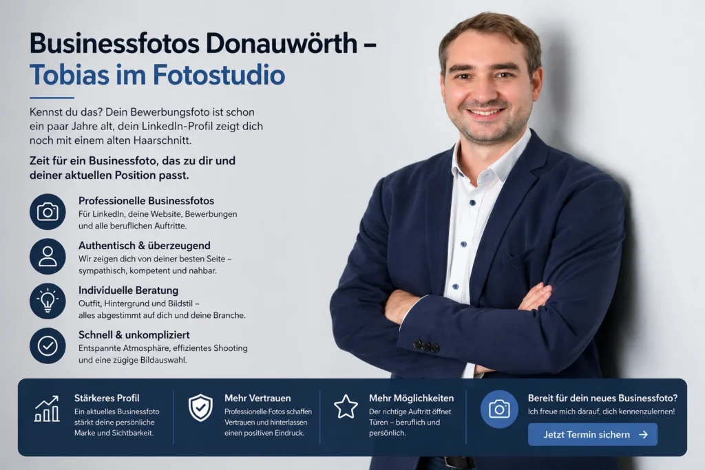 Businessfotos in Donauwörth – professionelles Business Portrait im Fotostudio