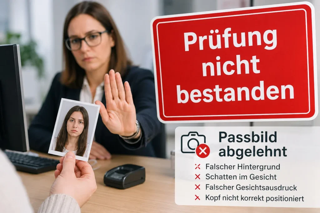 Passbild wird beim Amt abgelehnt – typische Fehler bei biometrischen Passbildern