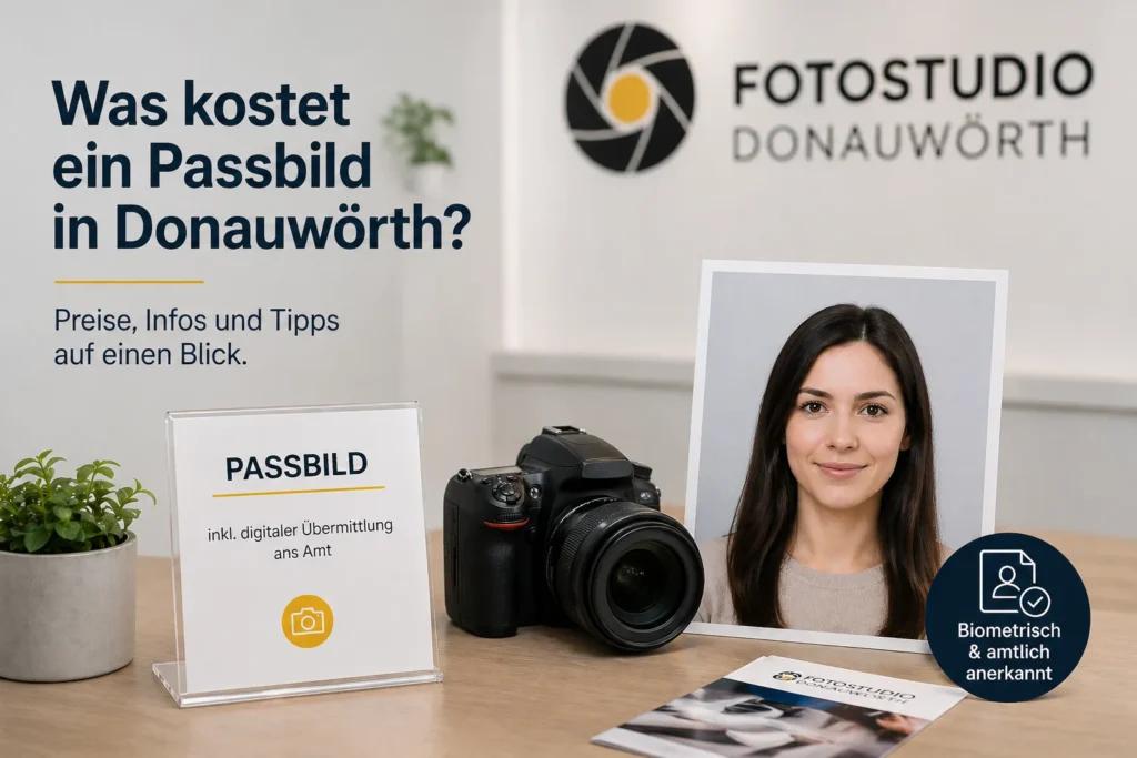 Was kostet ein Passbild in Donauwörth – biometrisches Passbild im Fotostudio